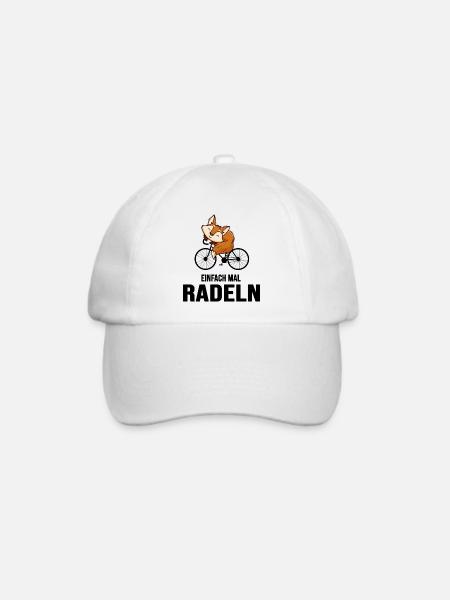 Fahrrad radlos sattelfest Bike radeln bikepacking - Baseballkappe - Weiß/Weiß