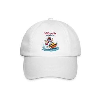 Wellenreiter-Einhorn - Baseballkappe - Weiß/Weiß - Vorne
