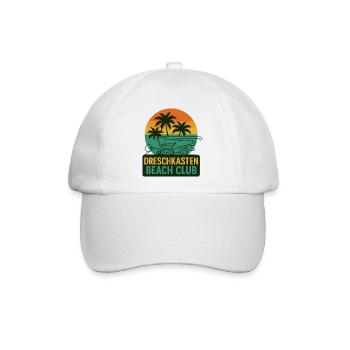 Dreschkasten Beach Club - Baseballkappe - Weiß/Weiß - Vorne