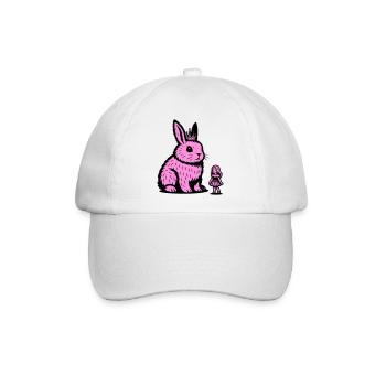 Hasenprinzessin - Baseballkappe - Weiß/Weiß - Vorne