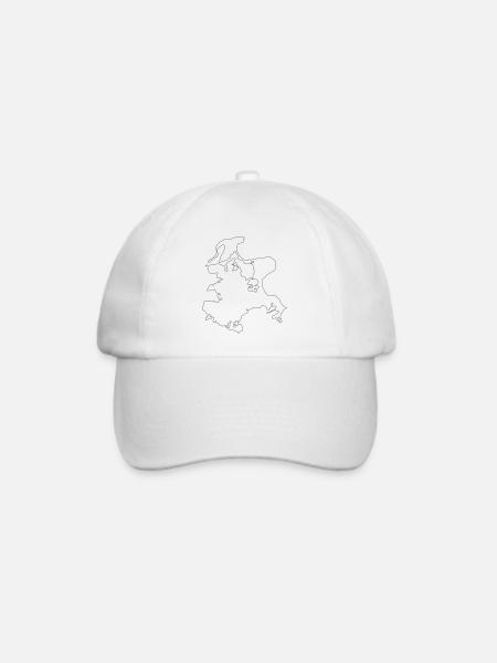 Rügen - Baseballkappe - Weiß/Weiß
