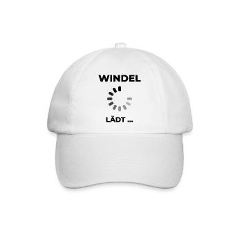 Windel lädt - Baseballkappe - Weiß/Weiß - Vorne