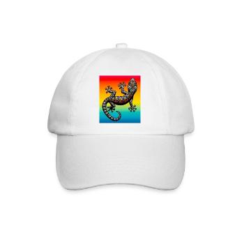 Gecko - Baseballkappe - Weiß/Weiß - Vorne