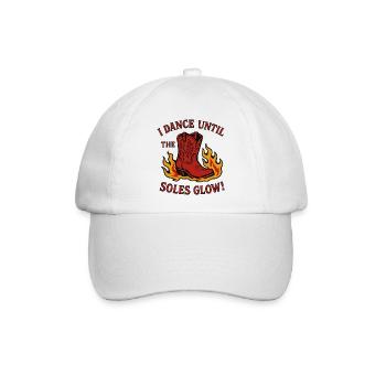 Ich tanze, bis die Sohlen glühen - Baseballkappe - Weiß/Weiß - Vorne