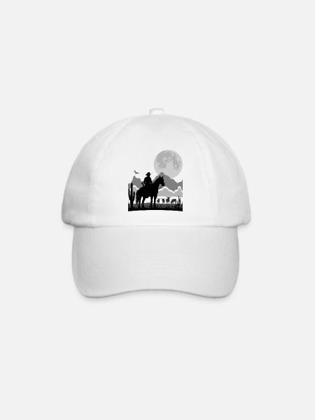 RANGER VEKTOR | RANCHER SILHOUETTE | 6K HDR - Baseballkappe - Weiß/Weiß