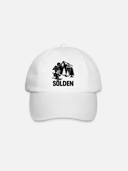 Sölden Ski - Baseballkappe - Weiß/Weiß