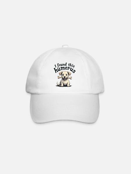 Ich habe diesen Humerus gefunden - Baseballkappe - Weiß/Weiß