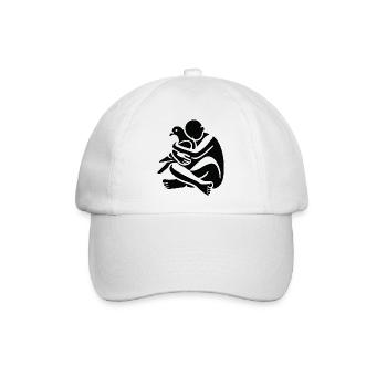 Tauben bringen Frieden - Baseballkappe - Weiß/Weiß - Vorne