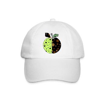 Apfel - Baseballkappe - Weiß/Weiß - Vorne