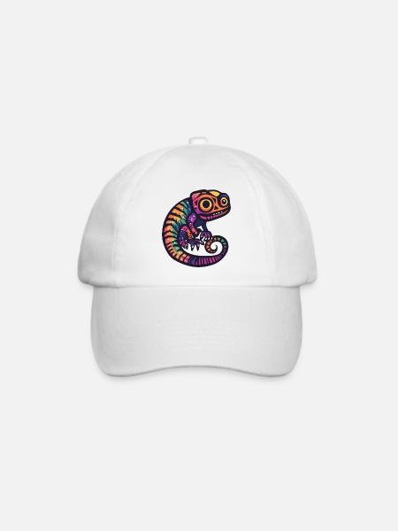 Chameleon Halloween Zombie - Baseballkappe - Weiß/Weiß