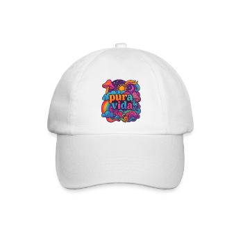 Pura Vida  - Baseballkappe - Weiß/Weiß - Vorne