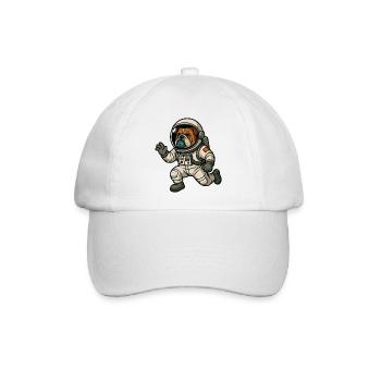 Astro Bulldog Entdecker - Baseballkappe - Weiß/Weiß - Vorne