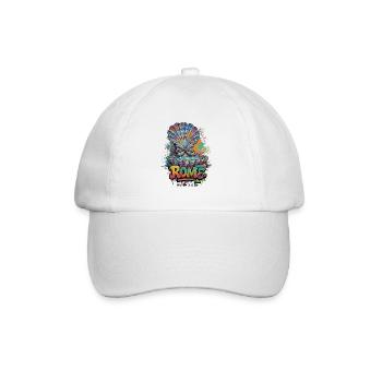 Fontana Graffiti Roma Neon - Baseballkappe - Weiß/Weiß - Vorne