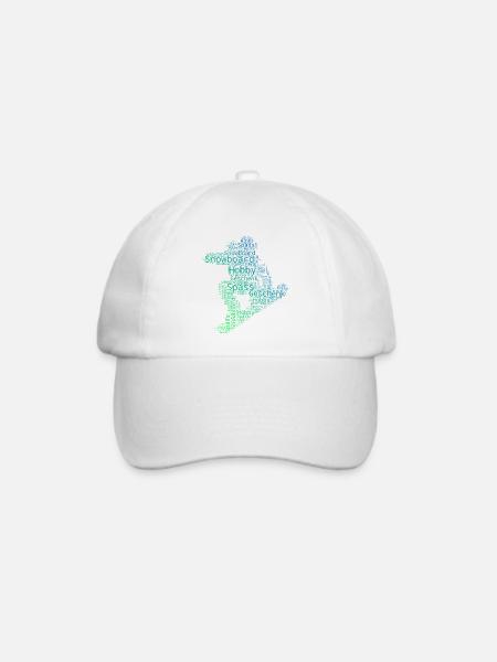 Statement für alle Snowboard - Baseballkappe - Weiß/Weiß