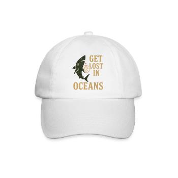 Get Lost in Oceans Nautik - Baseballkappe - Weiß/Weiß - Vorne