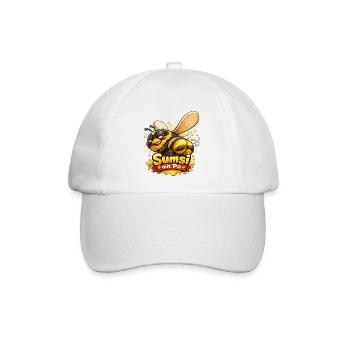 Sumsi mit Po - Baseballkappe - Weiß/Weiß - Vorne