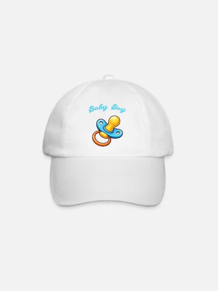 Schnuller Cartoon Baby - Baseballkappe - Weiß/Weiß