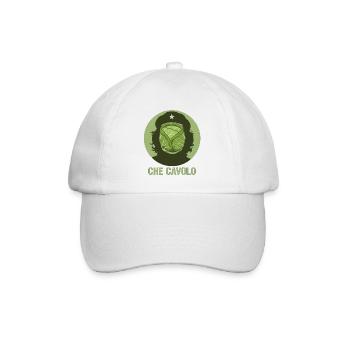 Lustiges Design Was zum Teufel – Revolution-Stil - Baseballkappe - Weiß/Weiß - Vorne
