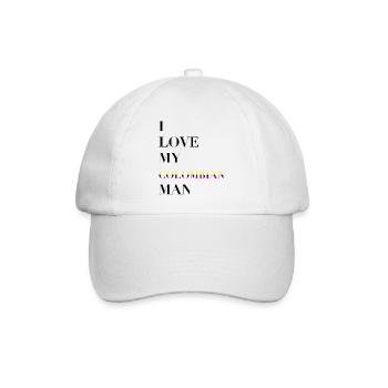 I LOVE MY COLOMBIAN MAN - Baseballkappe - Weiß/Weiß - Vorne