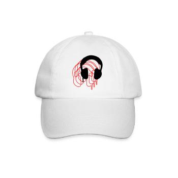 Kopfhörer - Baseballkappe - Weiß/Weiß - Vorne