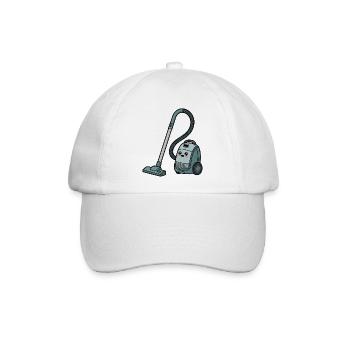 Staubsauger - Baseballkappe - Weiß/Weiß - Vorne