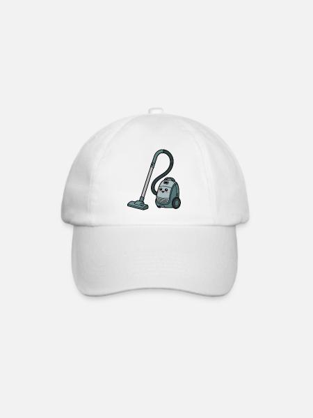 Staubsauger - Baseballkappe - Weiß/Weiß