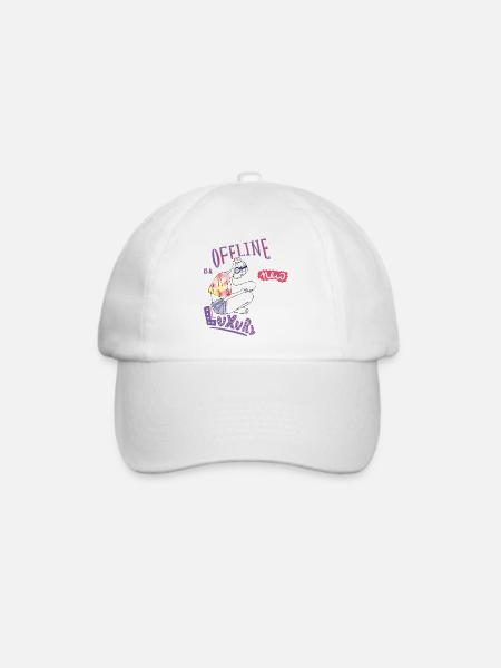 Offline   - Baseballkappe - Weiß/Weiß