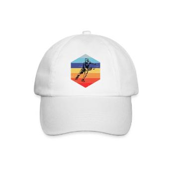 Pickleball Community Geschenkidee für den Vatertag - Baseballkappe - Weiß/Weiß - Vorne