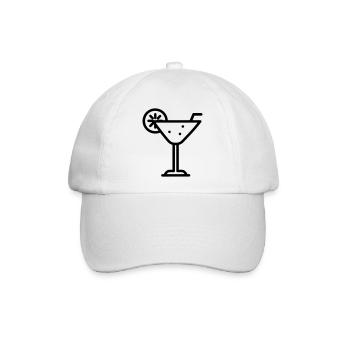 Cocktail - Baseballkappe - Weiß/Weiß - Vorne