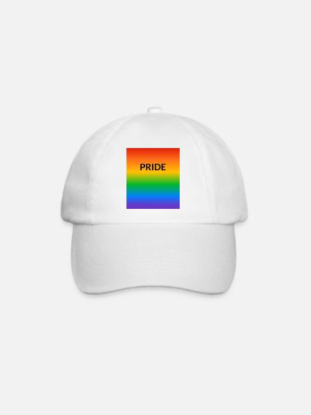 Pride Rainbow LGBTQ - Baseballkappe - Weiß/Weiß