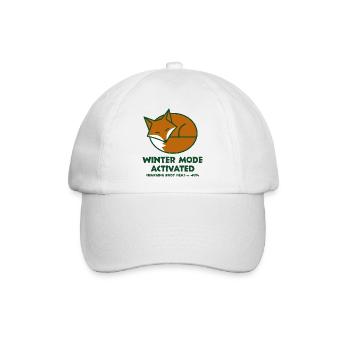 Winterfuchs aktiviert - Baseballkappe - Weiß/Weiß - Vorne