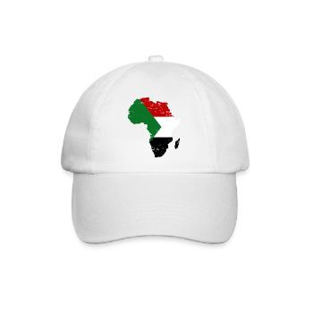 Sudan_Flagge_Afrika_used - Baseballkappe - Weiß/Weiß - Vorne