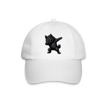 Dabbing Schipperke - Baseballkappe - Weiß/Weiß - Vorne