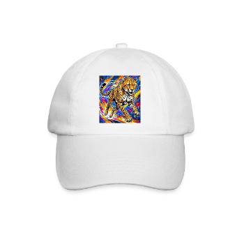 Gepard - Baseballkappe - Weiß/Weiß - Vorne