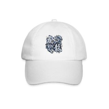 Tiger Drache Harmonie - Baseballkappe - Weiß/Weiß - Vorne