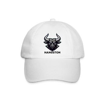 Hangston Stierkopf Logo - Baseballkappe - Weiß/Weiß - Vorne
