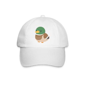 Ente - Baseballkappe - Weiß/Weiß - Vorne