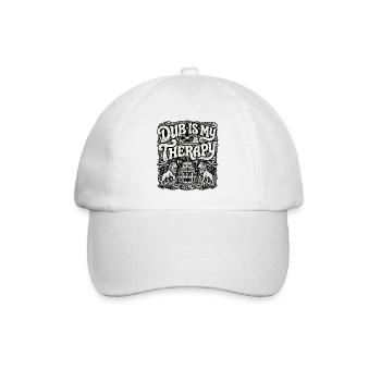 Dub Reggae Soundsystem Therapy - Baseballkappe - Weiß/Weiß - Vorne