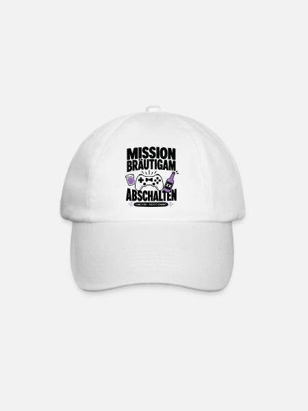 Mission Bräutigam Abschalten - Baseballkappe - Weiß/Weiß