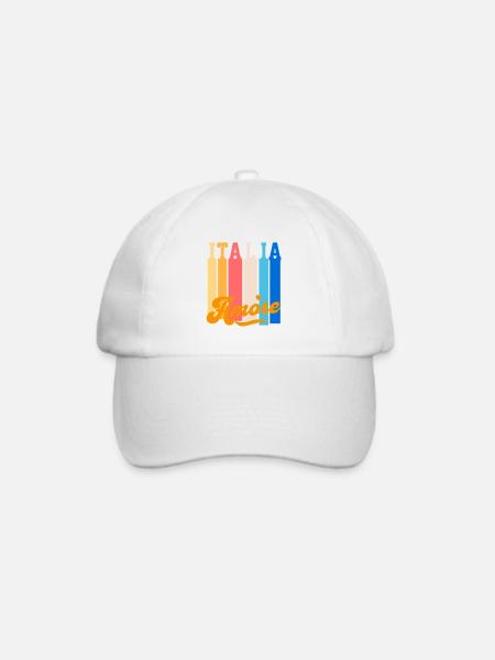 Italia Amore - Baseballkappe - Weiß/Weiß