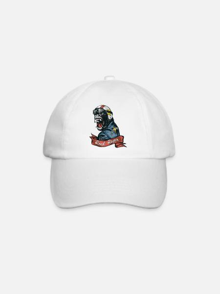 Road Ranger Gorilla - Baseballkappe - Weiß/Weiß