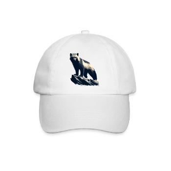 Vielfraß - Baseballkappe - Weiß/Weiß - Vorne