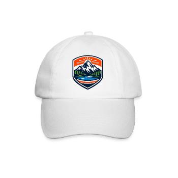 Mountain Sunrise Shield - Baseballkappe - Weiß/Weiß - Vorne