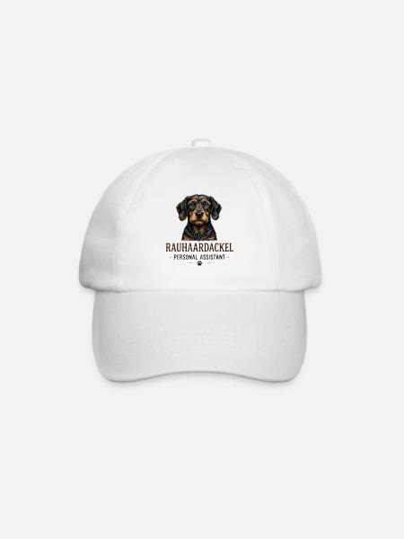 RauhaarDackel Personal Assistant - Baseballkappe - Weiß/Weiß