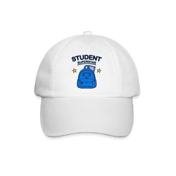 Studenten-Superstar-Design - Baseballkappe - Weiß/Weiß - Vorne