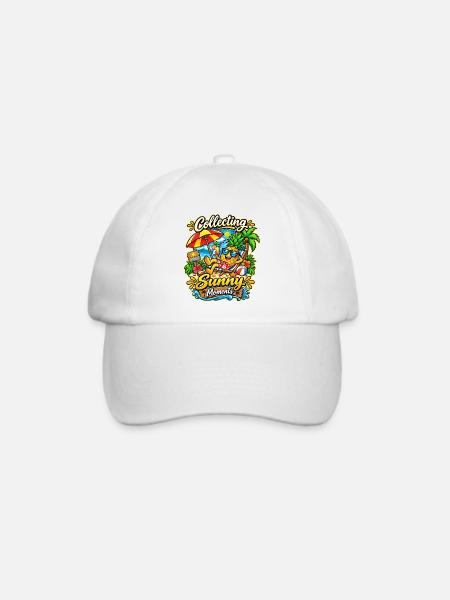 Coole Ananas - Baseballkappe - Weiß/Weiß