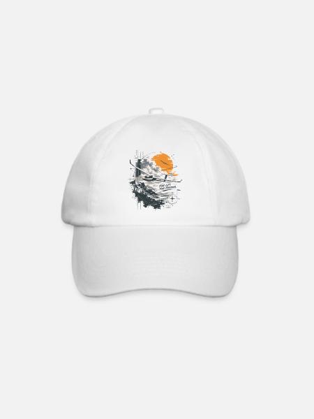 Segelflug - Baseballkappe - Weiß/Weiß