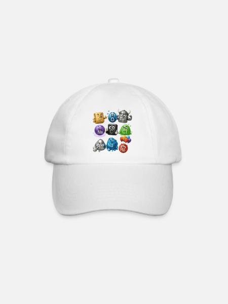 Chemische Elemente - Baseballkappe - Weiß/Weiß