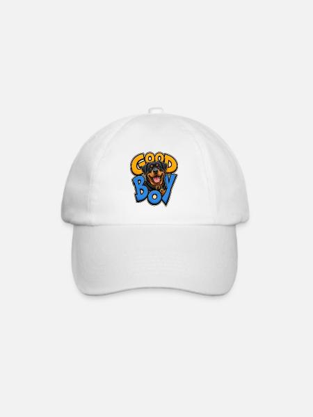 Rottweiler - Baseballkappe - Weiß/Weiß