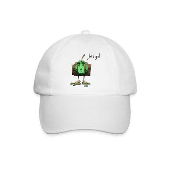 Apple Adventurer – Los geht's! - Baseballkappe - Weiß/Weiß - Vorne